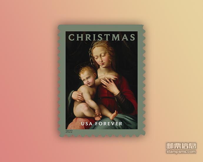 美国9月22日发行《圣诞节》邮票 呈现文艺复兴大师名作