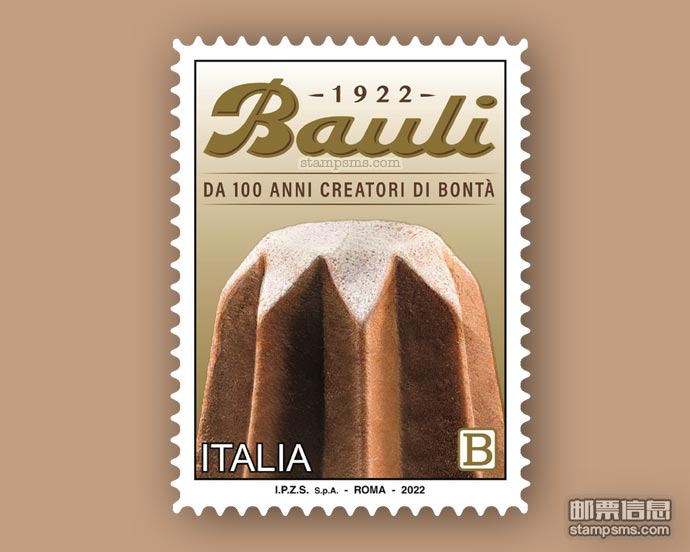 意大利10月27日发行《包利面包成立100周年》邮票