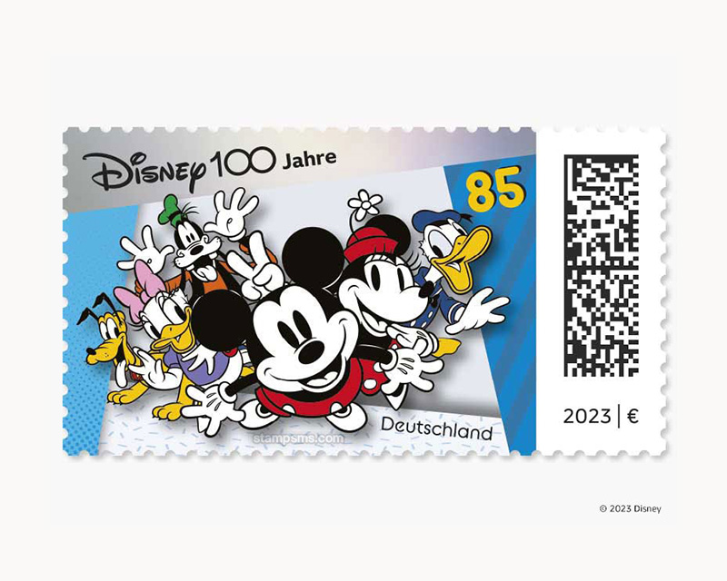 德国发行《迪士尼成立100周年》邮票