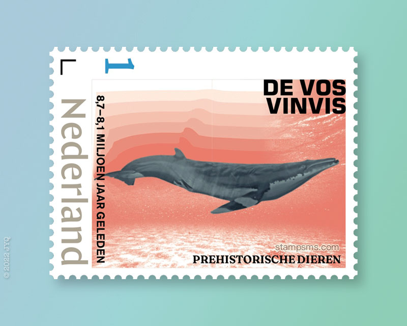 荷兰发行《史前动物》第1组邮票