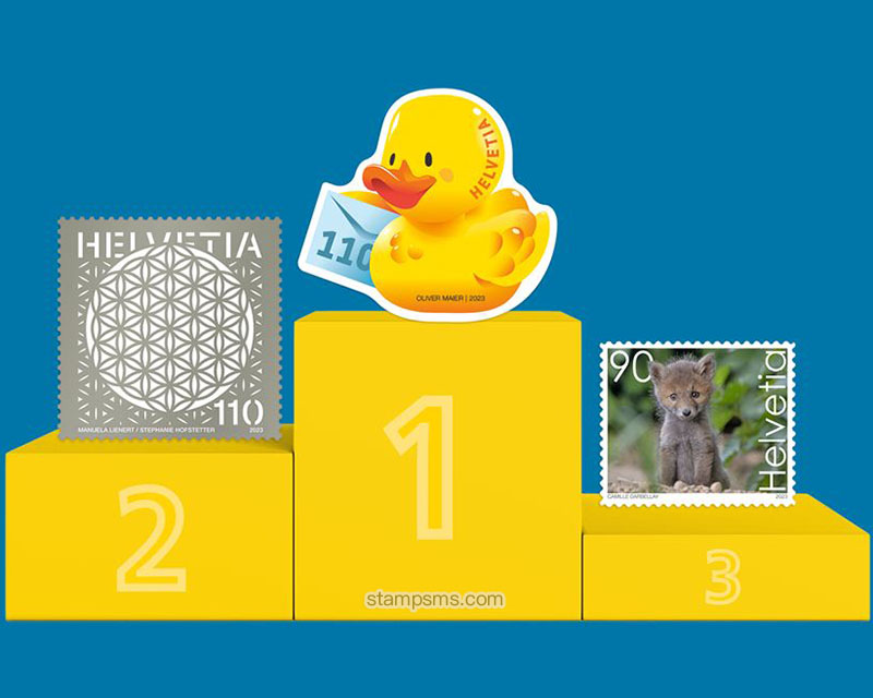 瑞士2023年最美邮票评选决出冠亚季军
